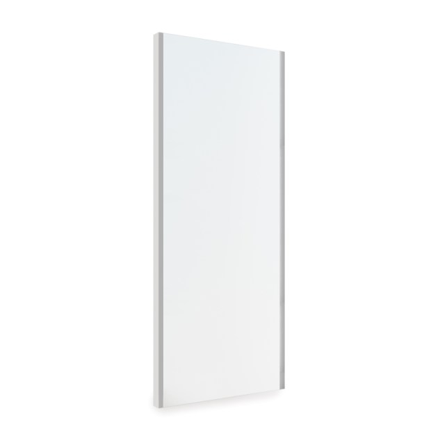 Emuca Specchio estraibile per interno dell'armadio, Acciaio e Tecnoplastica e Vetro, Verniciato alluminio