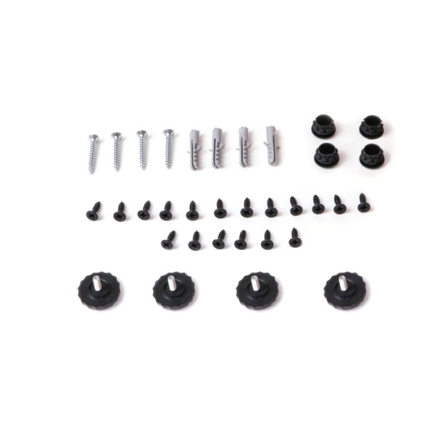 Emuca Struttura per Scaffale Lader, 1150, Verniciato nero, Acciaio