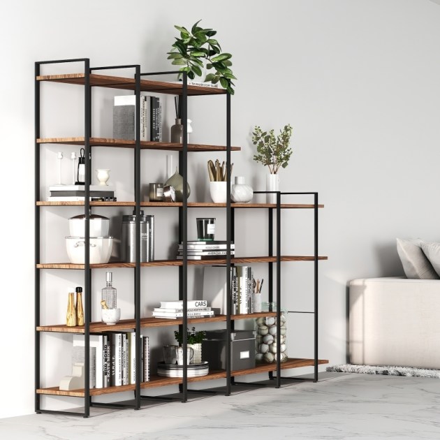 Emuca Struttura per Scaffale Lader, 1150, Verniciato nero, Acciaio