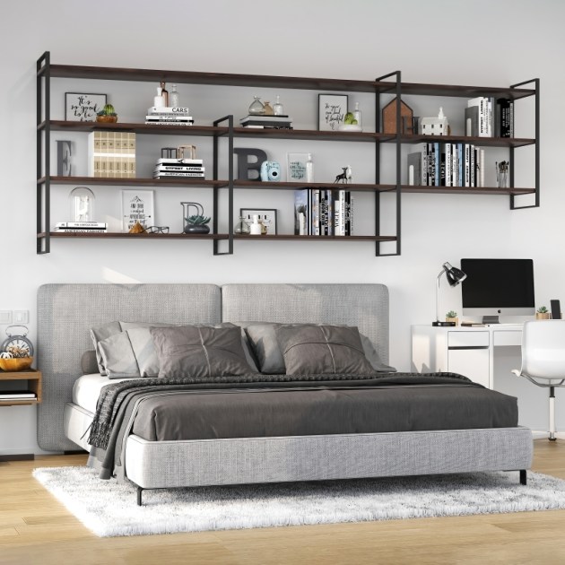 Emuca Struttura per Scaffale Lader, 1150, Verniciato nero, Acciaio