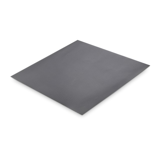 Emuca Tappeto antiscivolo per cassetti, Minirhomb, lunghezza 2000x48cm, Tecnoplastica, Grigio antracite
