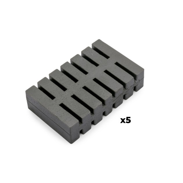 Lotto di 5 pastiglie anti-odore per il coperchio del contenitore Recycle, Odore di agrumi, Tecnoplastica