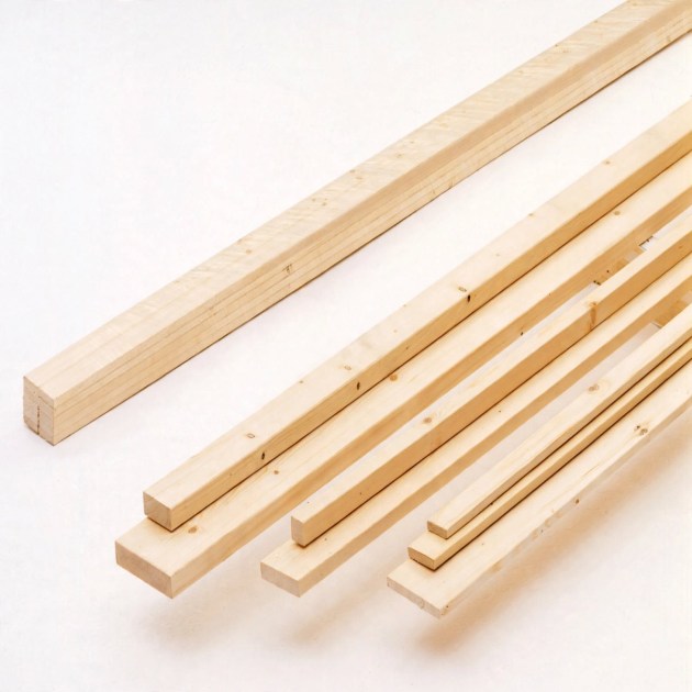 Listello Abete Piallato 25 x 50 x 2450 mm