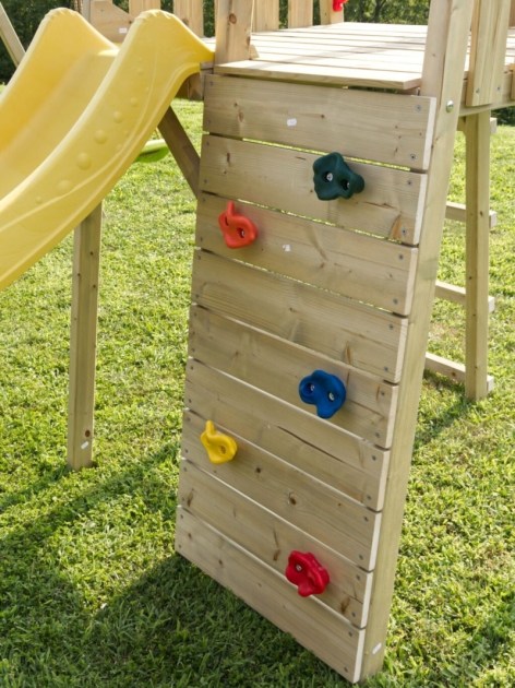 Casetta kicca con altalena doppia - Giochi bambini - ESTERNI DA VIVERE