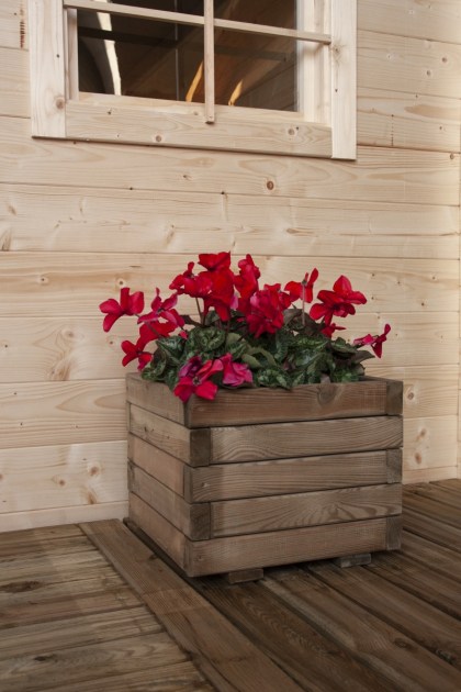 Fioriera tulipano cm 40x40x32,5 h. - Grigliati e fioriere - Losa Esterni da vivere