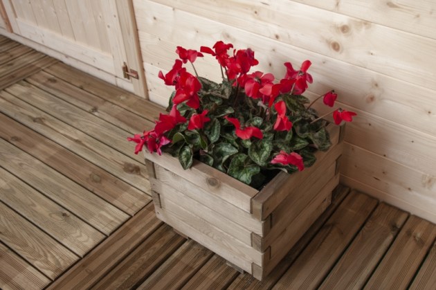 Fioriera tulipano cm 40x40x32,5 h. - Grigliati e fioriere - Losa Esterni da vivere