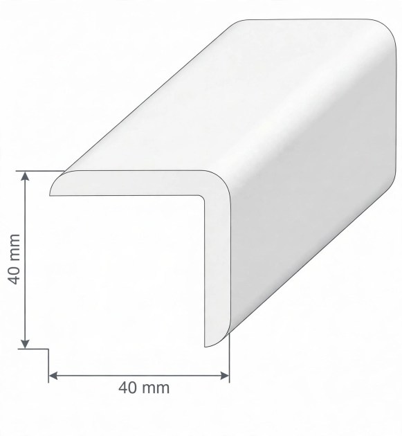 Paraspigolo Coprispigolo in PVC Vari Colori 40 x 40