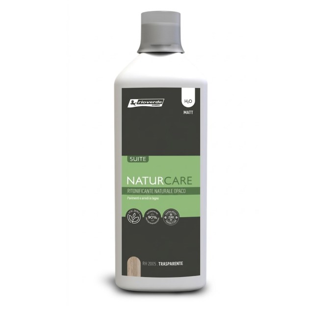 Ritonificante Naturale Trasparente per legno da interno ad acqua NaturCare RH2005 / RH2080 da 0,750 lt Rio Verde Renner
