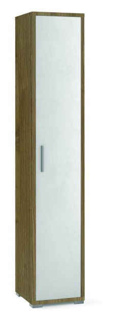 Sarmog Colonna 1 anta h199 l38 kit cod. Db384k Noce stelvio Ossido bianco