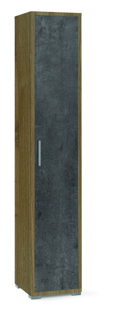 Sarmog Colonna 1 anta h199 l38 kit cod. Db384k Noce stelvio Ossido nero