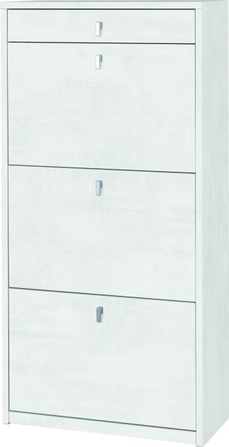 Sarmog Scarpiera 3 ante 1 cassetto p29 kit cod. Sk567k Ossido bianco Ossido bianco