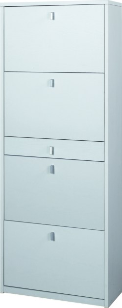 Sarmog Scarpiera 4 ante 1 cassetto p29 kit cod. Sk569k Bianco fiammato Bianco fiammato