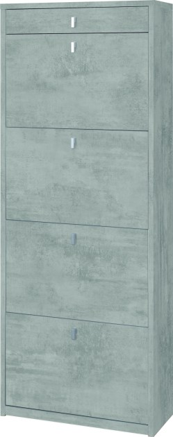 Sarmog Scarpiera 4 ante 1 cassetto p29 kit cod. Sk568k Cemento Cemento