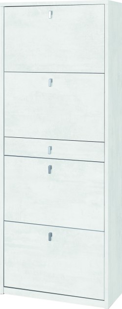 Sarmog Scarpiera 4 ante 1 cassetto p29 kit cod. Sk569k Ossido bianco Ossido bianco