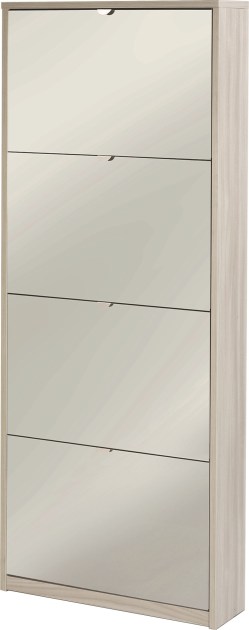 Sarmog Scarpiera 4 ante specchio p18 kit cod. Sk554spk Olmo chiaro Specchio naturale
