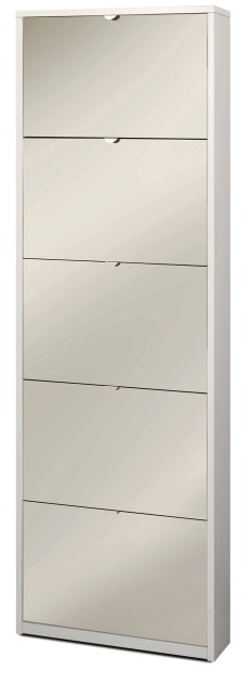 Sarmog Scarpiera 5 ante specchio p18 kit cod. Sk555spk Ossido bianco Specchio naturale