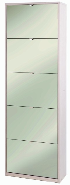 Sarmog Scarpiera 5 ante specchio p29 kit cod. Sk565spk Olmo chiaro Specchio naturale