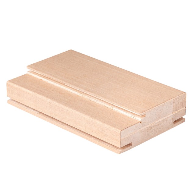 Stipite per Porte in Legno di Noce Tanganika Naturale mm 40 x 120 x 2170