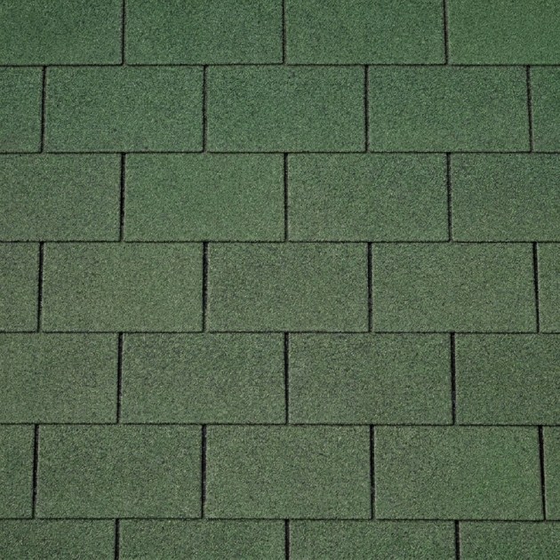 Tegole Canadesi Verdi Rettangolari Bituminose con Finitura Granigliata