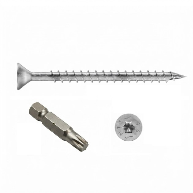 Vite per Falegnameria a Filetto Totale Zincata con Inserto Torx