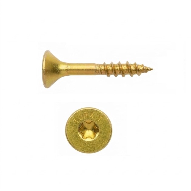 Vite per Legno Torx Gialla Filetto Parziale Woodpecker Diametro 3,5 mm Varie misure