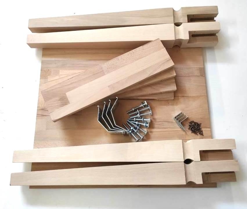 U24 Bandierina Da Tavolo Annaberg | Legno Di Faggio 10x15 Cm | Base In Plastica Nera | Sostituibile